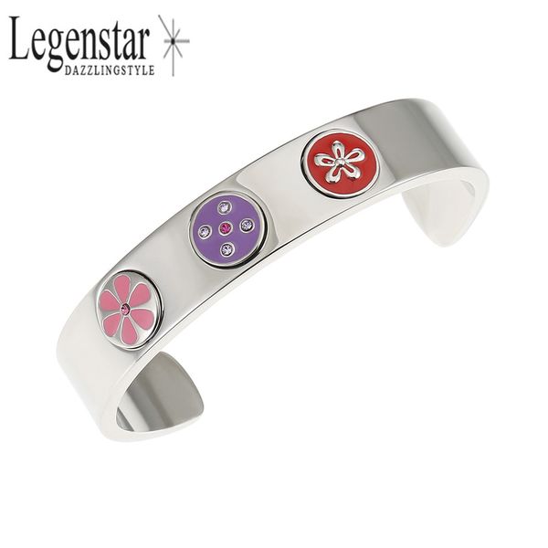 legenstar love cuff bracelets bangles for woman stainless steel bracelet with enamel flower jigs diy charms luxury jewelry brand, Black
legenstar love cuff bracelets bangles for woman stainless steel bracelet with enamel flower jigs diy charms luxury jewelry brand, Black