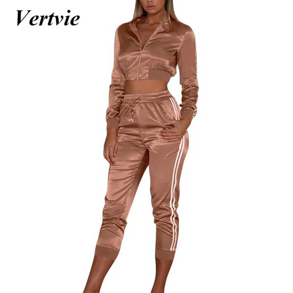 vertvie women's solid sports striped cropped zipper sets 2018 2 piece women suits zipper solid full crop pants set autumn, Black;blue
vertvie women's solid sports striped cropped zipper sets 2018 2 piece women suits zipper solid full crop pants set autumn, Black;blue