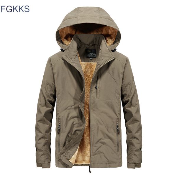 fgkks men's hooded jackets winter mens coats casual jacket male outerwear windproof jackets clothing, Black;brown
fgkks men's hooded jackets winter mens coats casual jacket male outerwear windproof jackets clothing, Black;brown