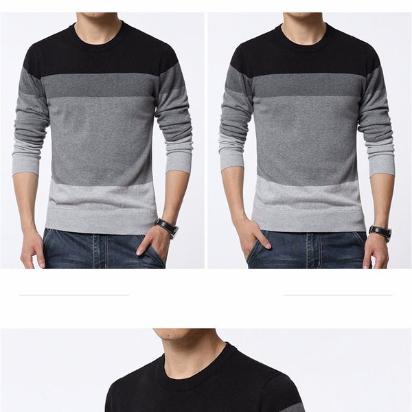 thin wool sweater men casual pullover men autumn round neck patchwork quality knitted male sweaters plus size, White;black
thin wool sweater men casual pullover men autumn round neck patchwork quality knitted male sweaters plus size, White;black