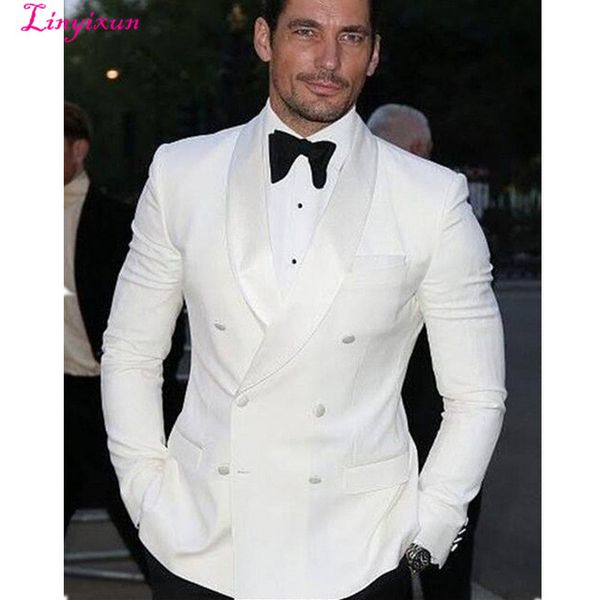 linyixun men coat pant styles 2017 shawl lapel white tuxedos for men man blazer groom double breasted suit wedding suits fo, White;black
linyixun men coat pant styles 2017 shawl lapel white tuxedos for men man blazer groom double breasted suit wedding suits fo, White;black