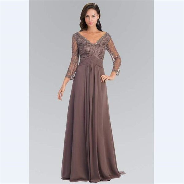 2018 elegant gray chiffon long sleeves mother's dresses custom a line mother of the bride dress sequins v neck beads lace evening gowns, Black;red
2018 elegant gray chiffon long sleeves mother's dresses custom a line mother of the bride dress sequins v neck beads lace evening gowns, Black;red