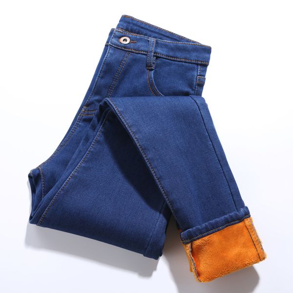 winter warm jeans for women elastic jeans female super soft thickened high waist plus velvet warm elasticity, Blue
winter warm jeans for women elastic jeans female super soft thickened high waist plus velvet warm elasticity, Blue