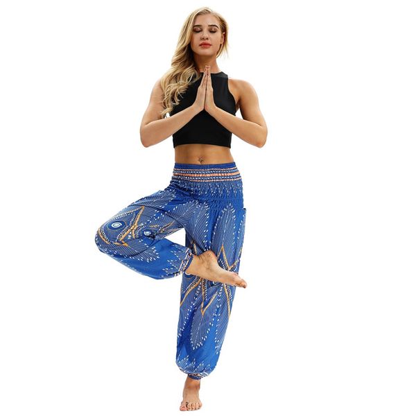 yoga sports pants printed full length elastic waist wide loose trousers, White;red
yoga sports pants printed full length elastic waist wide loose trousers, White;red