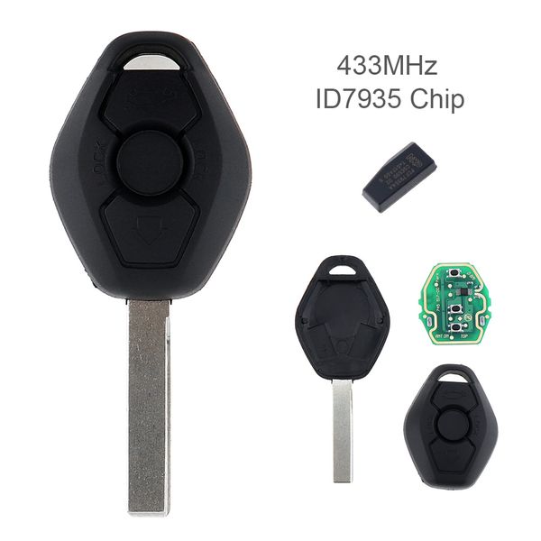 433MHz 3 Кнопки дистанционного ключа для автомобиля BMW EWS System X3 X5 Z3 Z4 1/3/5/7 серии KEY_10D
433MHz 3 Кнопки дистанционного ключа для автомобиля BMW EWS System X3 X5 Z3 Z4 1/3/5/7 серии KEY_10D