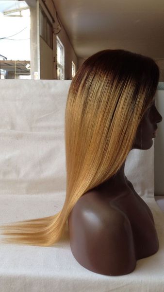 t1b 27# honey blonde virgin human hair eurasian silky straight ombre hair full lace wig, Black;brown
t1b 27# honey blonde virgin human hair eurasian silky straight ombre hair full lace wig, Black;brown
