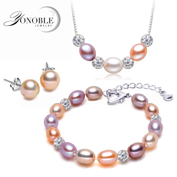 100% freshwater wedding pearl jewelry sets,925 sterling silver natural pearl set women girlfriend birthday gift multi color, Black
100% freshwater wedding pearl jewelry sets,925 sterling silver natural pearl set women girlfriend birthday gift multi color, Black