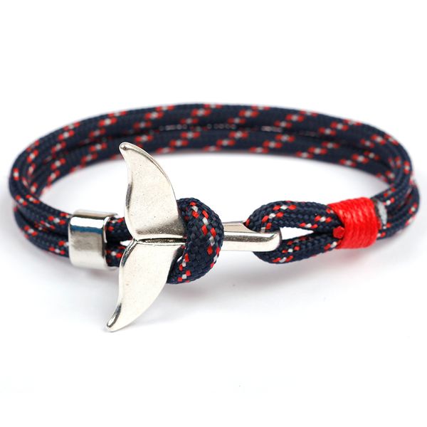2018 new fashion whale tail bracelets men and woman charm chain 550 paracord bracelet jewelry male wrap anchor metal sport, Golden;silver
2018 new fashion whale tail bracelets men and woman charm chain 550 paracord bracelet jewelry male wrap anchor metal sport, Golden;silver