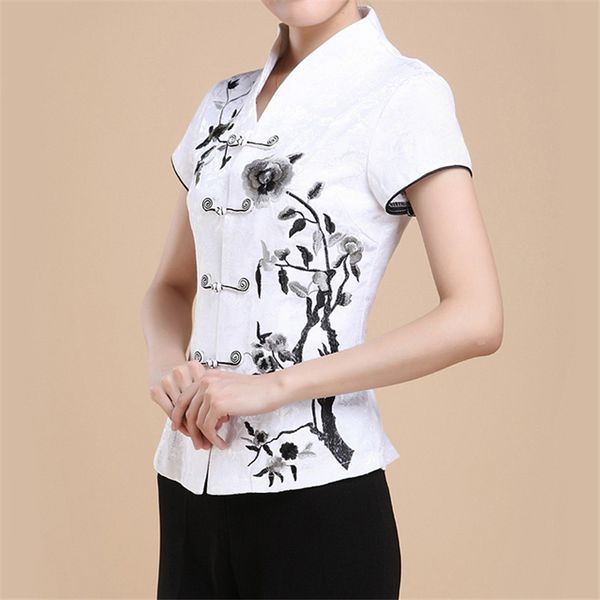 women's middle-aged short sleeve tang suit summer chinese vintage traditional mother blouse white pink 4xl 5xl, Red
women's middle-aged short sleeve tang suit summer chinese vintage traditional mother blouse white pink 4xl 5xl, Red