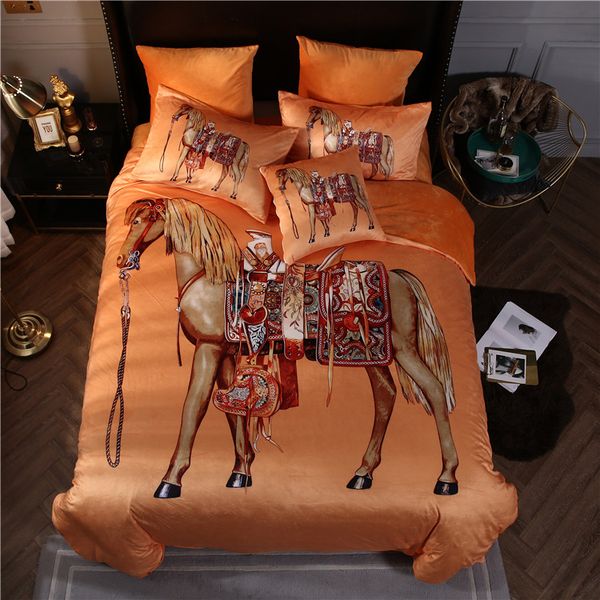 European Luxury bedding set Carriage signage H Palace style crystal velvet five-piece winter thick warm four-piece set free pillowcase
European Luxury bedding set Carriage signage H Palace style crystal velvet five-piece winter thick warm four-piece set free pillowcase