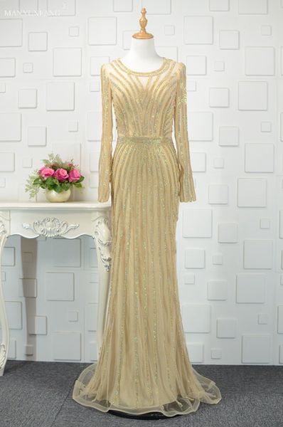2020 gold lace major beading sheath prom dresses long sheer sleeves floor length formal dresses party evening wear prom gowns, Black
2020 gold lace major beading sheath prom dresses long sheer sleeves floor length formal dresses party evening wear prom gowns, Black