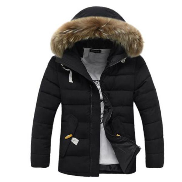 winter men's warm down coats male wadded jacket big fur collar warm outerwear ing, Black;white
winter men's warm down coats male wadded jacket big fur collar warm outerwear ing, Black;white