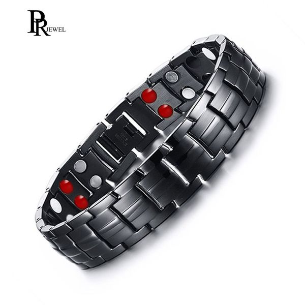 stainless steel black bracelet bangle men jewelry bio energy magnetic germanium negative ion far infrared, Golden;silver
stainless steel black bracelet bangle men jewelry bio energy magnetic germanium negative ion far infrared, Golden;silver