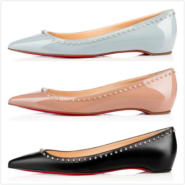 2018 Summer /Fall Super Quality Red Bottom Flat Women Comfortable Genuine Leather shoe Brand Designer Multicolor Flats Pointed leather Riv
2018 Summer /Fall Super Quality Red Bottom Flat Women Comfortable Genuine Leather shoe Brand Designer Multicolor Flats Pointed leather Riv
