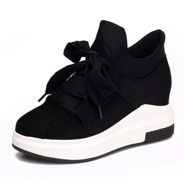 woman shoes real liscn brand 2018 women wedge heel shoes height increasing 6cm fashion high-casual sneaker, Black;white
woman shoes real liscn brand 2018 women wedge heel shoes height increasing 6cm fashion high-casual sneaker, Black;white