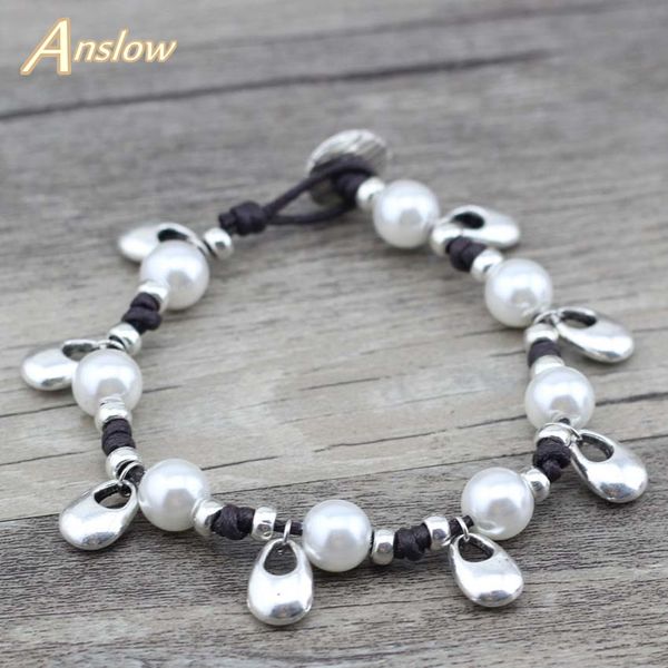 anslow fashion jewelry new arrivals erkek bileklik simulated-pearl leather bracelets & bangles mother's day gift low0484lb, Black
anslow fashion jewelry new arrivals erkek bileklik simulated-pearl leather bracelets & bangles mother's day gift low0484lb, Black