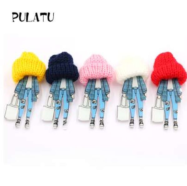 pulatu wool cap girl brooches for women acrylic pins boys and girls bag sweater coat jewelry accessories birthday gift xz0905, Gray
pulatu wool cap girl brooches for women acrylic pins boys and girls bag sweater coat jewelry accessories birthday gift xz0905, Gray
