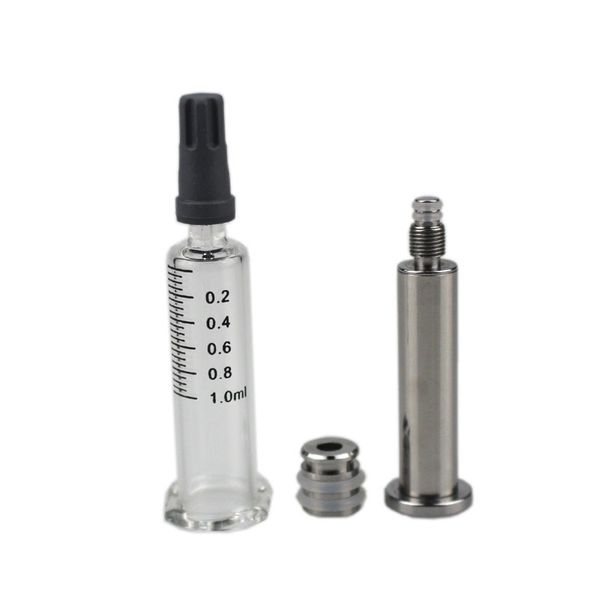 1ML Luer Lock glass syringes with measurement mark and Metal Twist Plunger for For Oil Cartridge vape cartridges thick oil Tank Clear Color
1ML Luer Lock glass syringes with measurement mark and Metal Twist Plunger for For Oil Cartridge vape cartridges thick oil Tank Clear Color