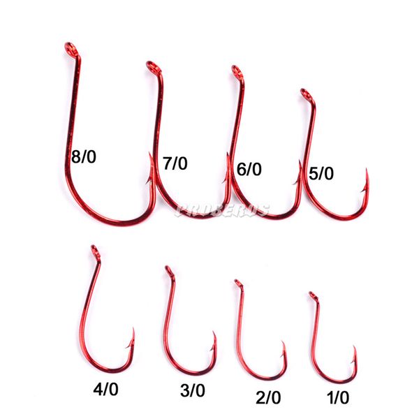 red high carbon stainless steel barbed soft worms freshwater fishing hook 8sizes rubber grub single ocs hook 100pc/lot
red high carbon stainless steel barbed soft worms freshwater fishing hook 8sizes rubber grub single ocs hook 100pc/lot