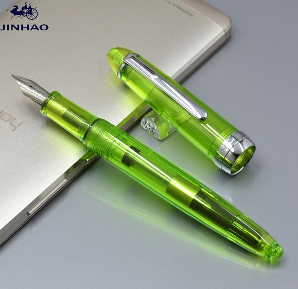 jinhao 992 transparent green fountain pen with silver clip office stationery luxury f nib writing ink pens for christmas gift
jinhao 992 transparent green fountain pen with silver clip office stationery luxury f nib writing ink pens for christmas gift