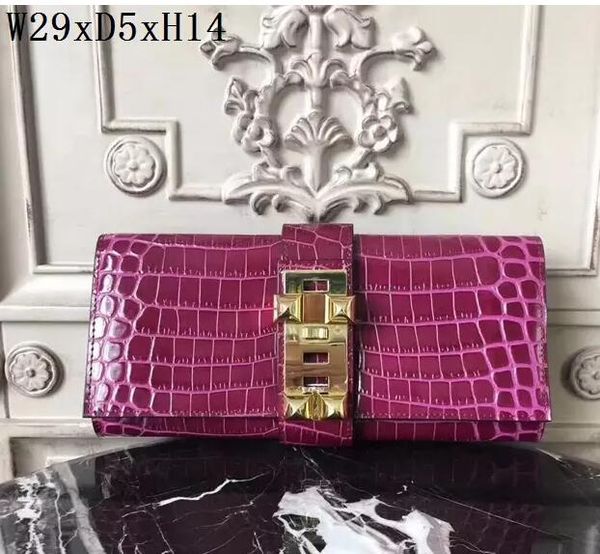 Original 2018 brand women handbag genuine leather lady evening bag crocodile grain ca ual clutch pur e evening bag
Original 2018 brand women handbag genuine leather lady evening bag crocodile grain ca ual clutch pur e evening bag