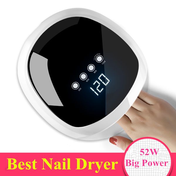 52w uv led nail lamp gel varnish generation smart nail lamp dryer all gels button perfect thumb solution timer lcd display
52w uv led nail lamp gel varnish generation smart nail lamp dryer all gels button perfect thumb solution timer lcd display