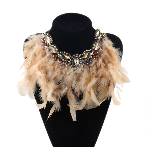 zmzy fashion new bohemia jewelry exaggerate feather statement crystal collar necklaces & pendants chokers necklaces for women, Golden;silver
zmzy fashion new bohemia jewelry exaggerate feather statement crystal collar necklaces & pendants chokers necklaces for women, Golden;silver