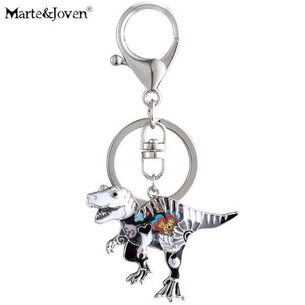 marte&joven unique dinosaur keychains gift for girls women multicolor enamel tyrannosaurus rex jewelry keyring, Silver
marte&joven unique dinosaur keychains gift for girls women multicolor enamel tyrannosaurus rex jewelry keyring, Silver