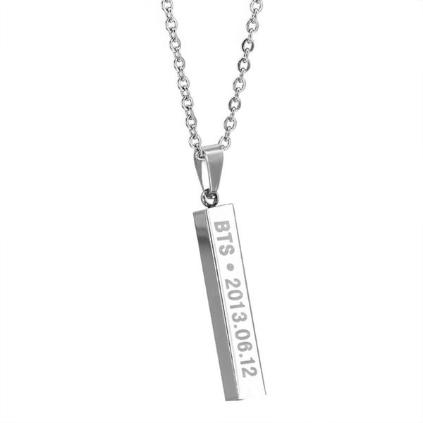 kpop bangtan boys bts suga jimin jung kook v jin jhope pendant stainless steel necklace #263535, Silver
kpop bangtan boys bts suga jimin jung kook v jin jhope pendant stainless steel necklace #263535, Silver