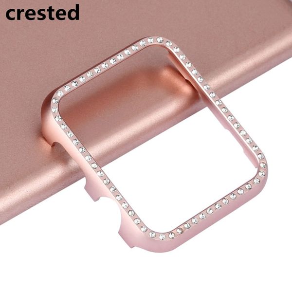 crested diamond watch case band 42mm/38mm iwatch 3/2/1 aluminum alloy frame crystal protective case cover, Black;brown
crested diamond watch case band 42mm/38mm iwatch 3/2/1 aluminum alloy frame crystal protective case cover, Black;brown