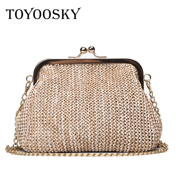 toyoosky summer style women handbag fashion straw shell bags ladies beach bag leisure small chain kiss lock shoulder bag d18102303
toyoosky summer style women handbag fashion straw shell bags ladies beach bag leisure small chain kiss lock shoulder bag d18102303