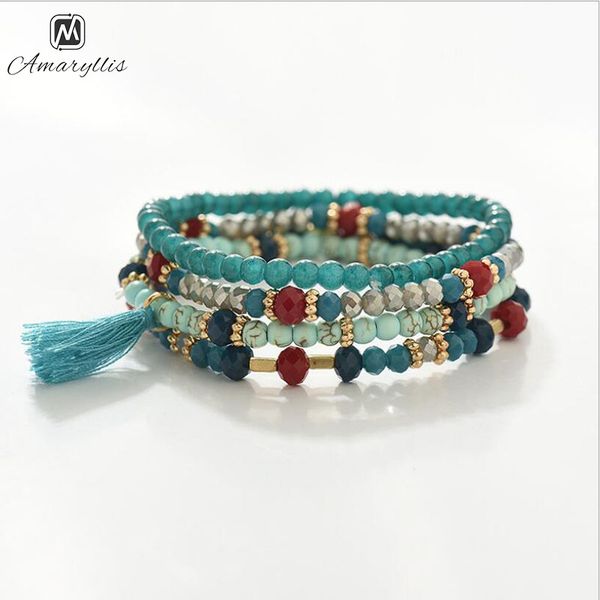 amaiyllis crystal beads bracelet boho stone glass beaded strand bracelet bangle for women colorful tassel heart charms, Black
amaiyllis crystal beads bracelet boho stone glass beaded strand bracelet bangle for women colorful tassel heart charms, Black