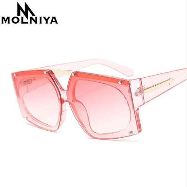 molniya oversized square sunglasses women fashion pink lens sun glasses for women brand luxury black green red shades uv400, White;black
molniya oversized square sunglasses women fashion pink lens sun glasses for women brand luxury black green red shades uv400, White;black