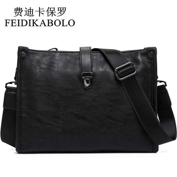 feidikabolo latest arrival black leather messenger bag mens cross body shoulder bags luxury business envelope bag male satchel
feidikabolo latest arrival black leather messenger bag mens cross body shoulder bags luxury business envelope bag male satchel