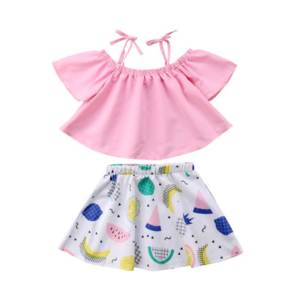 2018 toddler baby kid girl summer casual t-shirt +dress tutu skirts clothes sets hot, White
2018 toddler baby kid girl summer casual t-shirt +dress tutu skirts clothes sets hot, White