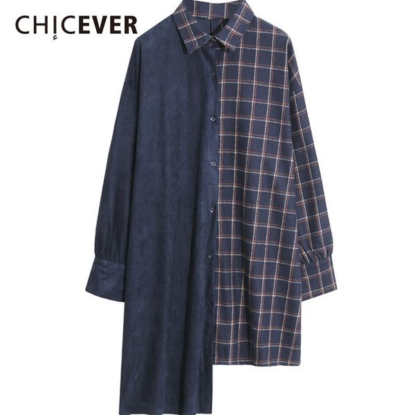chicever plaid asymmetric dresses women lapel long sleeve hit color loose oversize female dress autumn fashion clothing new 2018, White;black
chicever plaid asymmetric dresses women lapel long sleeve hit color loose oversize female dress autumn fashion clothing new 2018, White;black