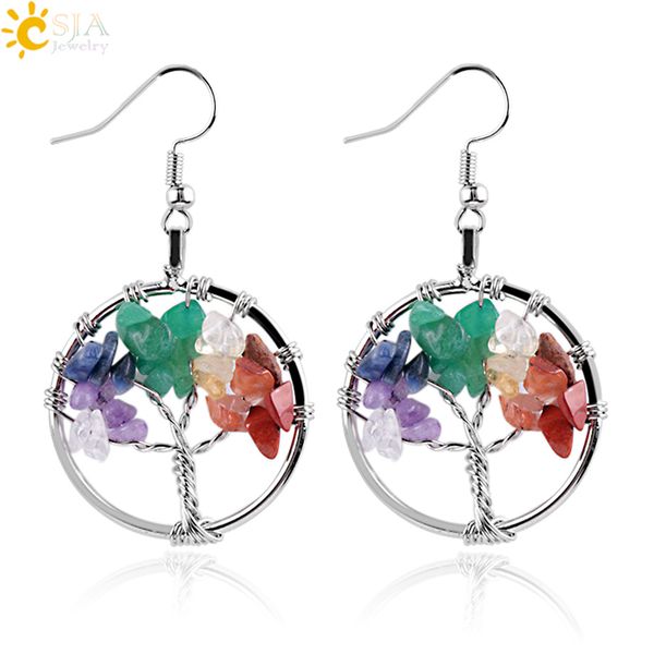 CSJA 7 чакры Древо Жизни подвески кулон серьги рыболовный крючок люстра мотаться се
CSJA 7 чакры Древо Жизни подвески кулон серьги рыболовный крючок люстра мотаться се