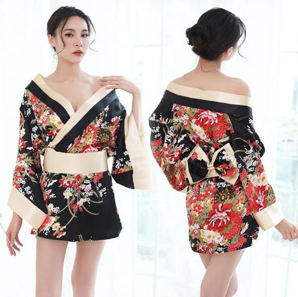 2018 new lingerie female japanese kimono game uniform temptation set cherry kimono ing, Red;black
2018 new lingerie female japanese kimono game uniform temptation set cherry kimono ing, Red;black