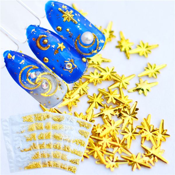 fwc 1 pack mixed 3d diy hollow metal frame nail art decorations gold rivet manicure accessories summer shell slider nail studs, Silver;gold
fwc 1 pack mixed 3d diy hollow metal frame nail art decorations gold rivet manicure accessories summer shell slider nail studs, Silver;gold