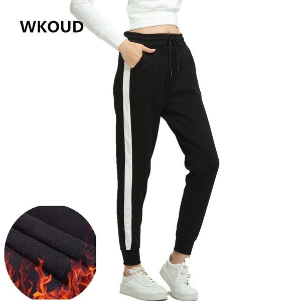 wkoud winter pants for women warm thick sweatpants black drawstring waist striped patchwork harem pants joggers trousers p8507, Black;white
wkoud winter pants for women warm thick sweatpants black drawstring waist striped patchwork harem pants joggers trousers p8507, Black;white