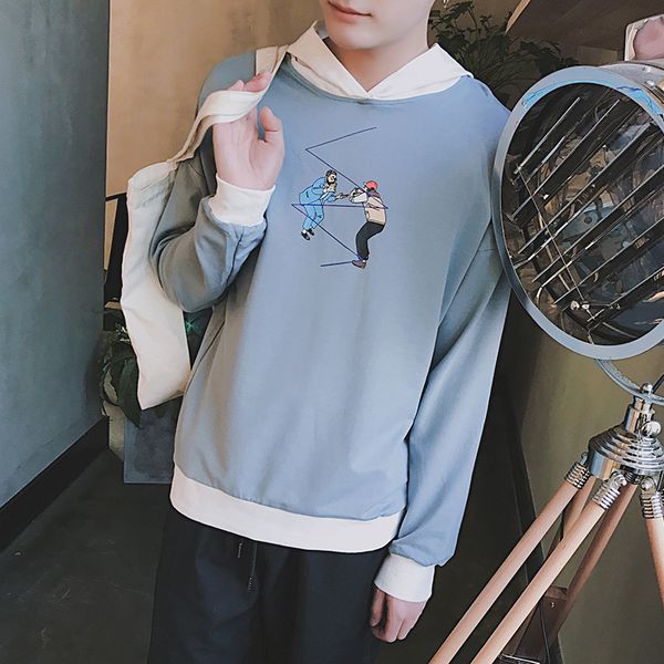2018 spring and autumn youth fashion trend japanese wild college style high-quality boys casual loose printing jacket, Black
2018 spring and autumn youth fashion trend japanese wild college style high-quality boys casual loose printing jacket, Black