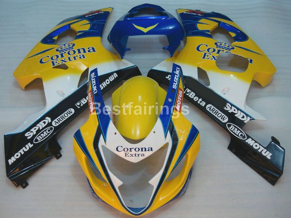 custom fairing kit for suzuki gsxr600 gsxr750 2004 2005 blue white yellow gsxr 600 750 k4 k5 fairings ee45
custom fairing kit for suzuki gsxr600 gsxr750 2004 2005 blue white yellow gsxr 600 750 k4 k5 fairings ee45