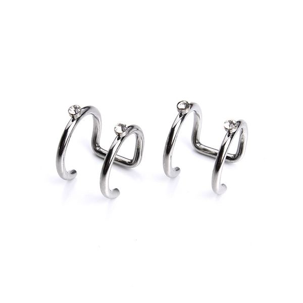 5pair stainless steel crystal clip earrings without piercing punk rock ear cuff wrap women men clip on earrings cartilage f3717, Silver
5pair stainless steel crystal clip earrings without piercing punk rock ear cuff wrap women men clip on earrings cartilage f3717, Silver