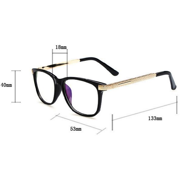 2018 women's myopia eyeglasses clear lens meral leg leopard/brown/black/red frame glasses, Silver
2018 women's myopia eyeglasses clear lens meral leg leopard/brown/black/red frame glasses, Silver