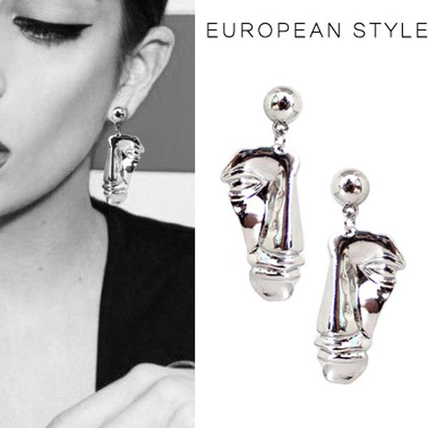 cosstore new vintage abstract style solid face dangle earrings for women chic earrings girls bijoux, Silver
cosstore new vintage abstract style solid face dangle earrings for women chic earrings girls bijoux, Silver