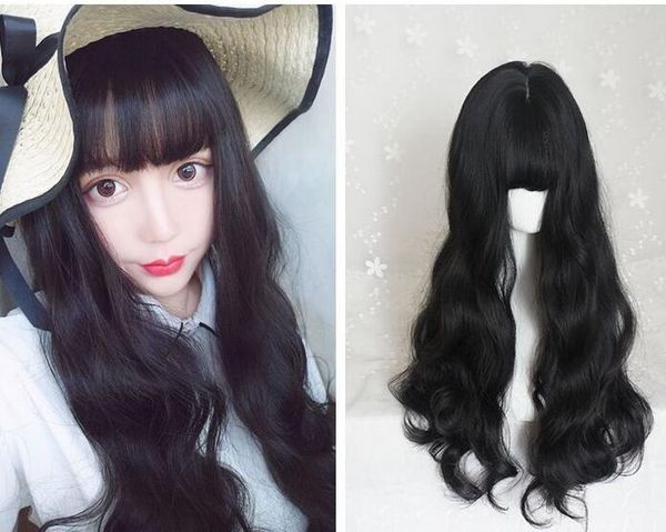 fixsf929 long health fashion black mid wavy health hair wig natural wigs, Black;brown
fixsf929 long health fashion black mid wavy health hair wig natural wigs, Black;brown