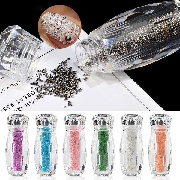 new 1 bottle mini caviar beads crystal tiny rhinestones glass micro bead for nails diy colorful 3d glitter nail art decorations, Silver;gold 
new 1 bottle mini caviar beads crystal tiny rhinestones glass micro bead for nails diy colorful 3d glitter nail art decorations, Silver;gold