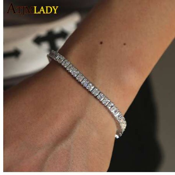 lab cz tennis chain square clear cubic zirconia hip hop bling men boy gift bling iced out chain hiphop bracelet, Black
lab cz tennis chain square clear cubic zirconia hip hop bling men boy gift bling iced out chain hiphop bracelet, Black