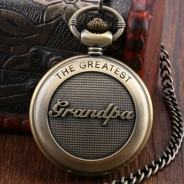 retro bronze pocket watch 3d the greatest grandpa script pocket watches for men weomen fob watches clock gifts, Slivery;golden
retro bronze pocket watch 3d the greatest grandpa script pocket watches for men weomen fob watches clock gifts, Slivery;golden