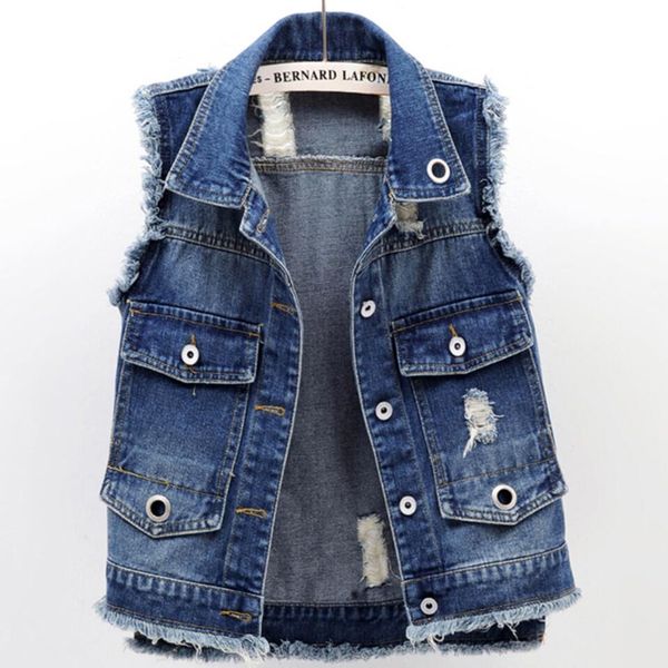 denim vest short paragraph 2018 autumn new fashion wild turn down collar hole sleeveless vest jeans jacket, Black;white
denim vest short paragraph 2018 autumn new fashion wild turn down collar hole sleeveless vest jeans jacket, Black;white